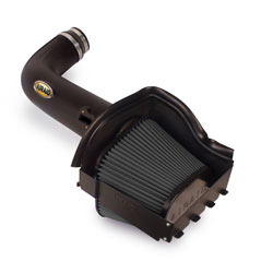 A repacement low restriction intake tube delivers air from the filter to the engine