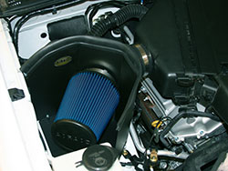 An AIRAID 512-179 Cold Air Dam Intake System installed on a Toyota FJ Cruiser 1GR-FE 4.0L V6