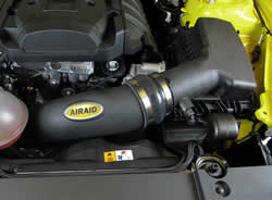 AIRAID MIT installed in the engine bay 2015 2.3L EcoBoost Mustang