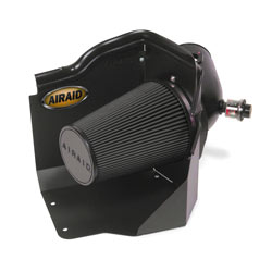 The AIRAID 202-187 cold air dam air intake is engineered to give larger amounts of cooler air to assist the engine to produce more horsepower and torque.