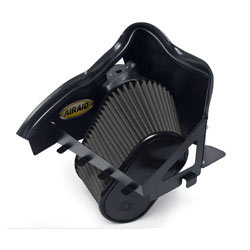 The AIRAID 302-128 cold air dam air intake system is designed to replace the stock air box, air filter, and intake tubing.