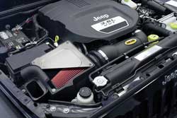At the core of the AIRAID Jeep Wrangler JK 3.6L MXP intake system is a one-piece rotationally molded polyethylene air filter box which replaces the restrictive factory air box 