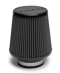The 360-degree conical AIRAID filter features non-woven synthetic filter media that is washable and reusable.