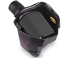 The AIRAID 2011-2016 Dodge Challenger, Charger, and Chrysler 300 3.6L V6 MXP air intake system can be equipped with a red oiled filter, red dry filter, black dry filter, or blue dry filter 