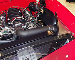 Fuel injected engine swap and even carburetor cold air intake for muscle cars from AIRAID