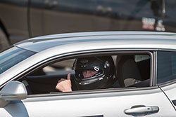 Priestly behind the wheel of his AIRAID equipped Camaro