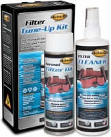 AIRAID filters can be easily cleaned using the AIRAID Filter Tune-Up Kit or the Premium Dry Filter Cleaning Solution