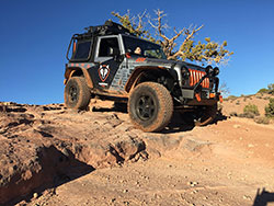Jeep Wrangler in Moab with AIRAID