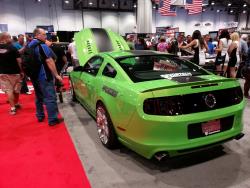 Nikki Frost’s Gotta Have It Green 2013 Ford Mustang GT at the 2013 SEMA Show
