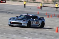 Jordan and Bernice on course at Las Vegas Motor Speedway during the autocross segment 2017 OUSCI